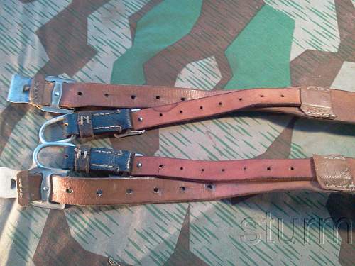 Late war German Y-straps, real or fake? 1944.