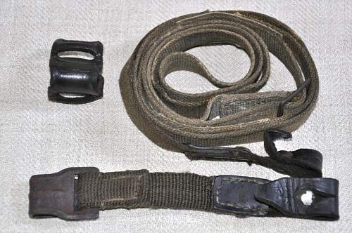 Gas mask canister straps