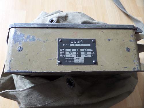 WW2 German EUa-4 Receiver Dynamotor for 10 W.S.Receiver