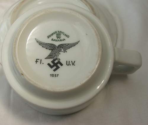 Luftwaffe coffee cup and saucer