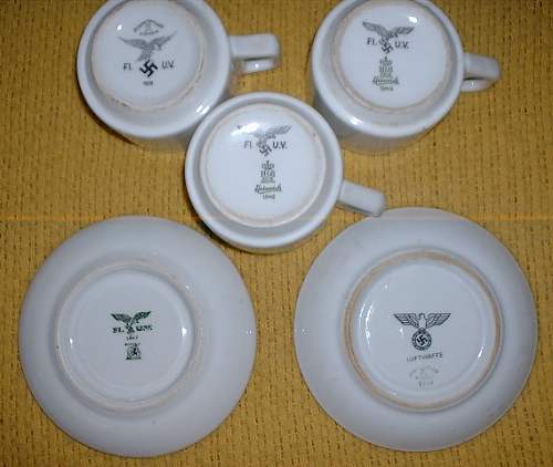 Luftwaffe coffee cup and saucer