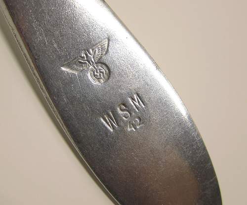 Wehrmacht Mess Fork - W.S.M. 1942