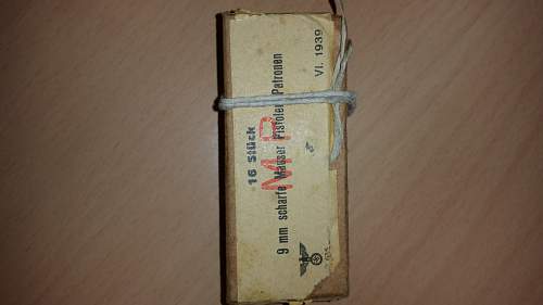 9 mm German amunition in original box