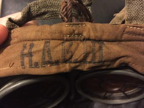 German Gas Mask Markings? H.A.G. III?