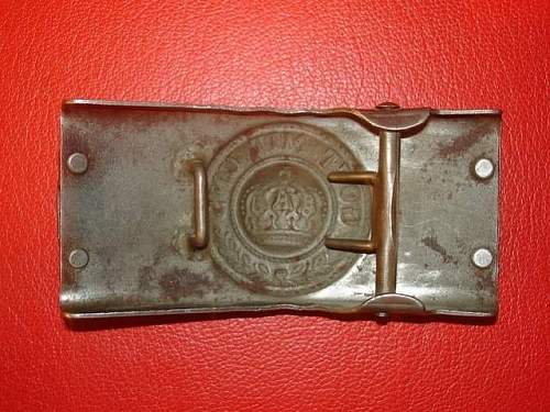 Bavarian telegraph troops belt buckle