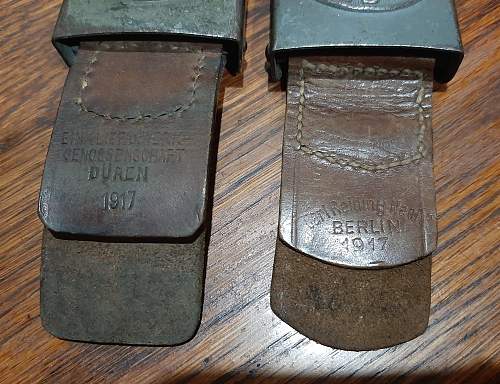 Imperial Buckles with tabs to share.  1917