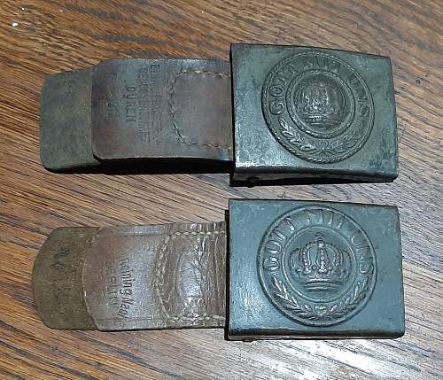 Imperial Buckles with tabs to share.  1917