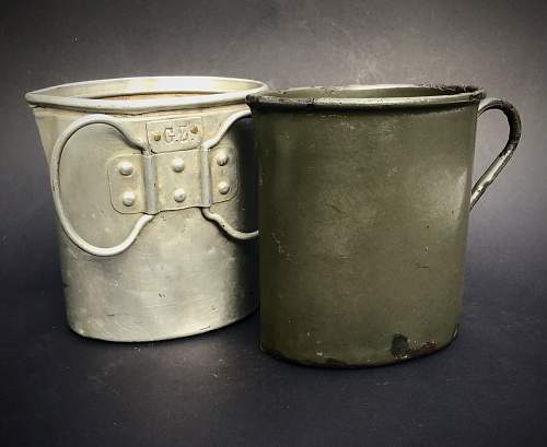 Model 1893 and Model 1916 drinking cups (Trinkbecher)