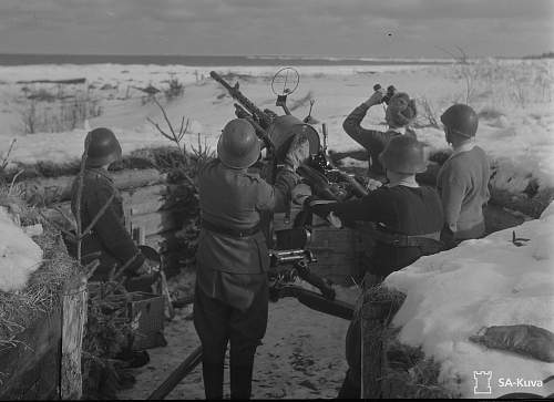 Finnish 20mm Madsen auto-cannon magazines with baskets