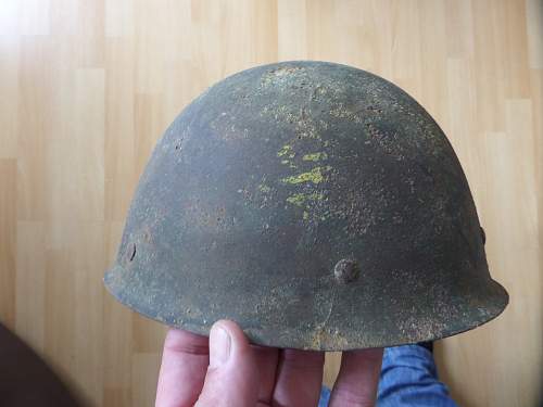 Lapland found Lagus Division Finnish M40 Helmet
