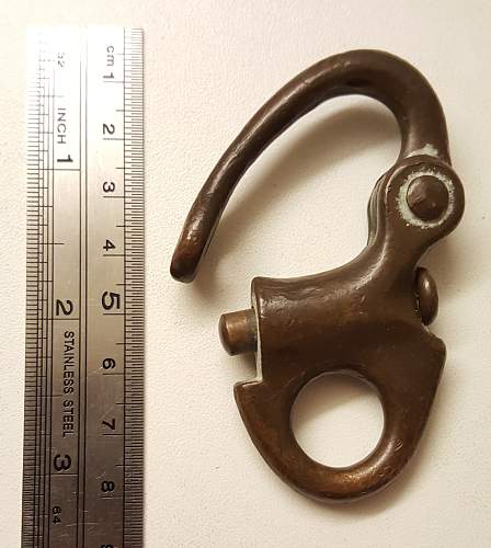 Old brass/copper D hook?...