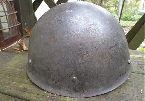 Found a Swedish helmet either M37 or Finnish copy M40