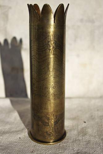 Trench art shell