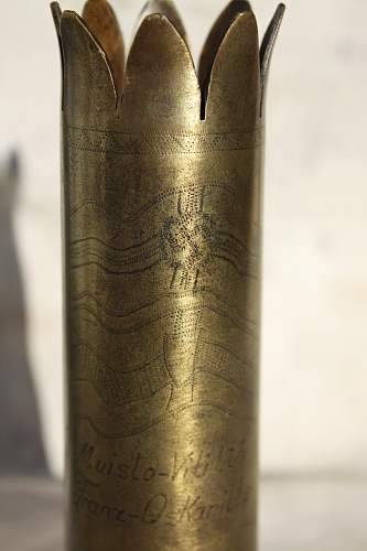 Trench art shell