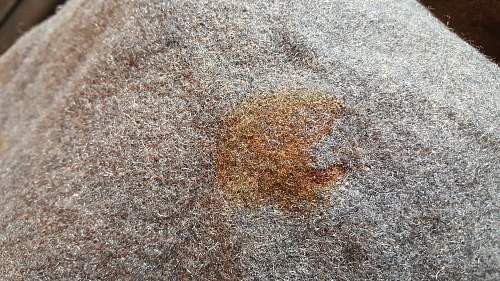 Cleaning rust stains...