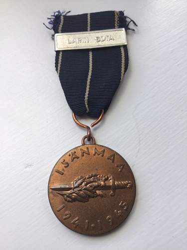 1941-1945 Continuation War Medal