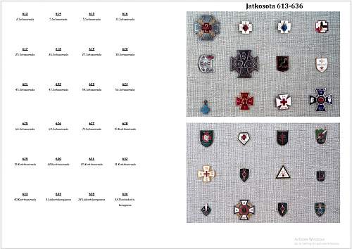 Winter- and Continuation War 885 Brothers-In-Arms Badges pic collection.