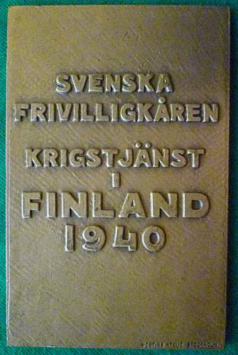 Swedish Volunteer Corps (Svenska Frivilligkåren) militaria