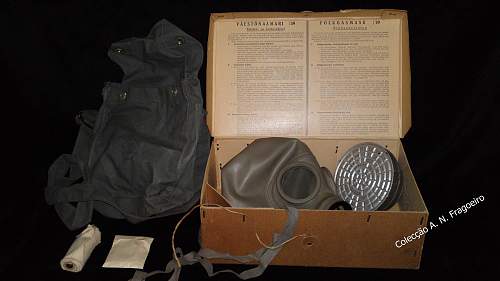 Finnish Gas mask and contents