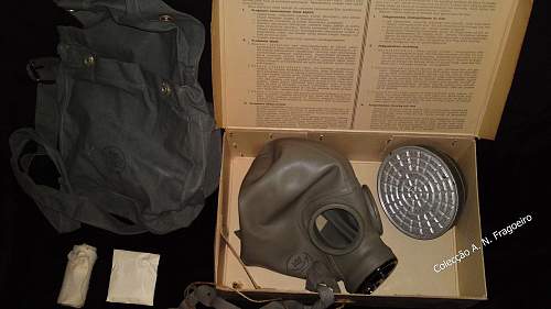 Finnish Gas mask and contents