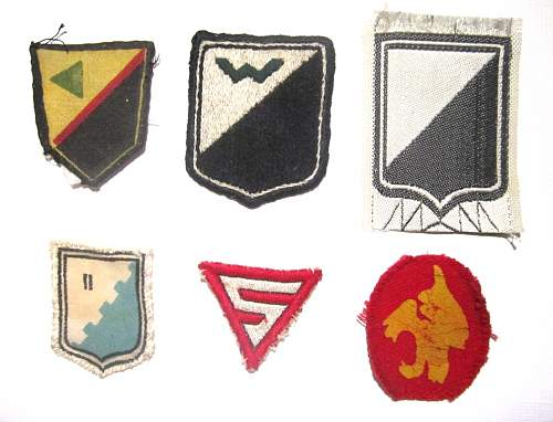 WW2 Finnish army un-official unit cloth insignia