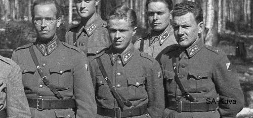 WW2 Finnish army un-official unit cloth insignia