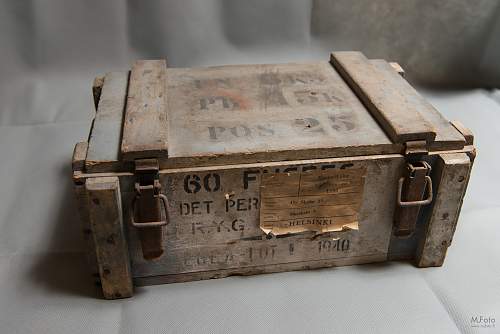 Finnish army wooden boxes