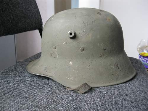 Finnish used German M18 helmet...