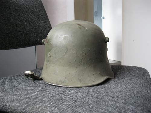 Finnish used German M18 helmet...