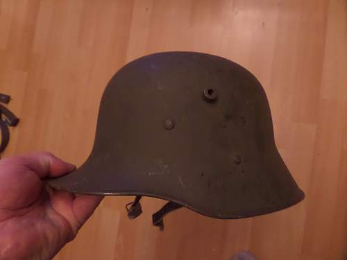 Finnish used German M18 helmet...