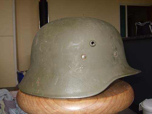 Finnish used German M18 helmet...