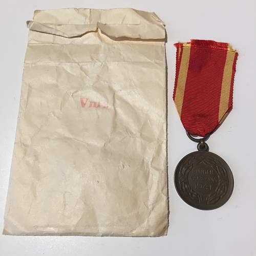 continuation war medal