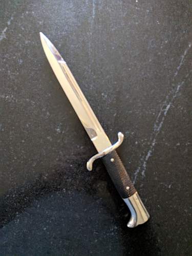 HELP/THOUGHTS NEEDED. Real or Fake Weyersberg Firemand dress Bayonet?