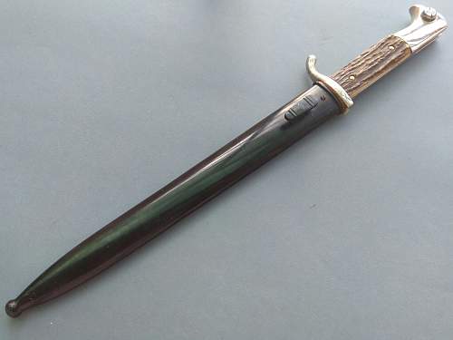 Dress bayonet with stag grips