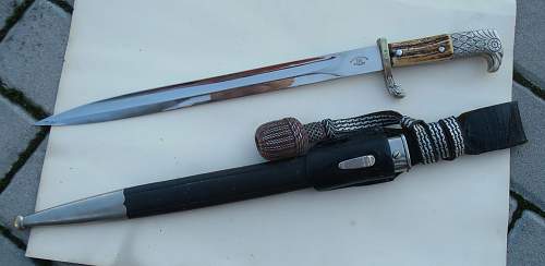 Police bayonet with Firemans knot - Alcoso