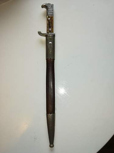 Police bayonet.