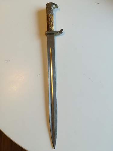 Police bayonet.