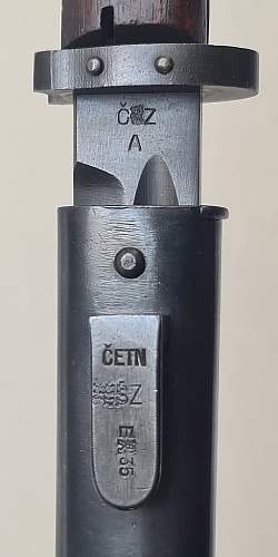 Bayonet Vz.33 of the Gedamerie and Police in the Reich Protectorate of Bohemia and Moravia