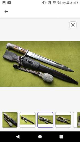 police bayonet for review