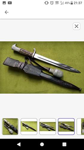 police bayonet for review