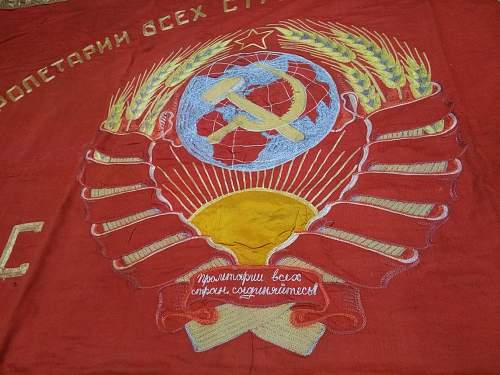 Wartime banner in time for May Day