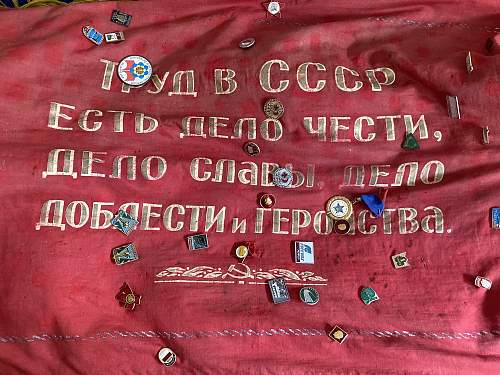 Unknown Soviet banner flag