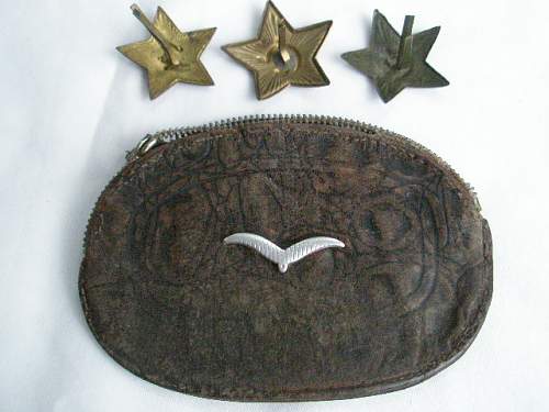 Soviet Rank Pips? Cap Stars, LW Coin Purse/UNIQUE!!