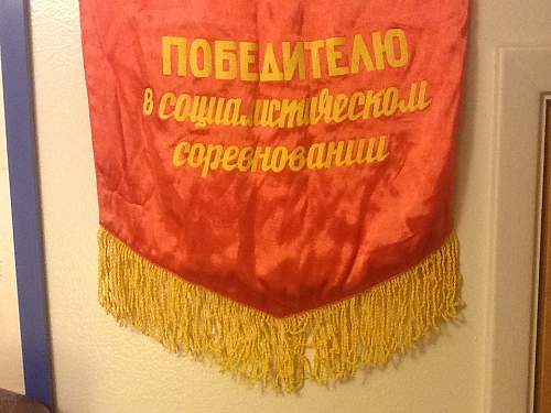 Soviet Lenin banner