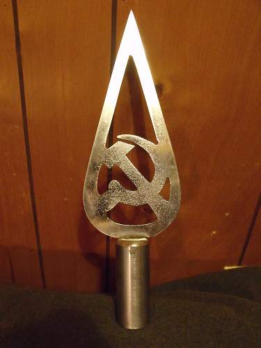 USSR flag pole top