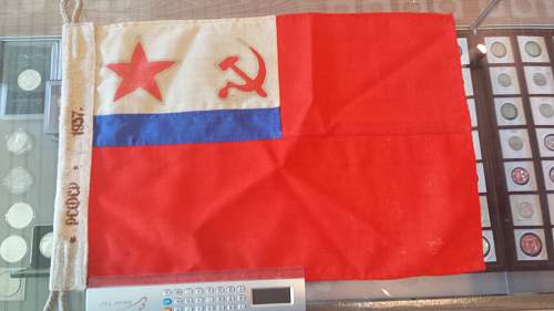 1937 Soviet Union Deputy Commissar of the Navy Flag