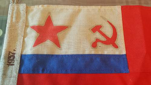 1937 Soviet Union Deputy Commissar of the Navy Flag