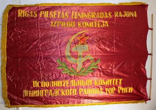 Soviet Latvia Banner