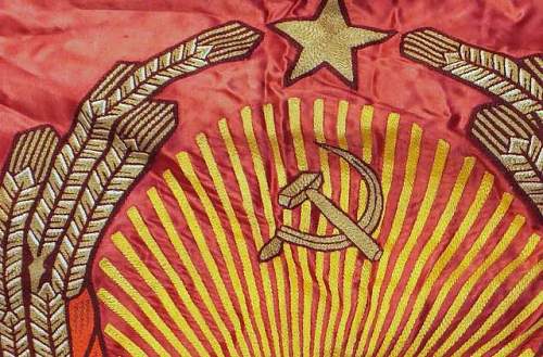 Soviet Latvia Banner