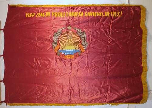 Soviet Latvia Banner